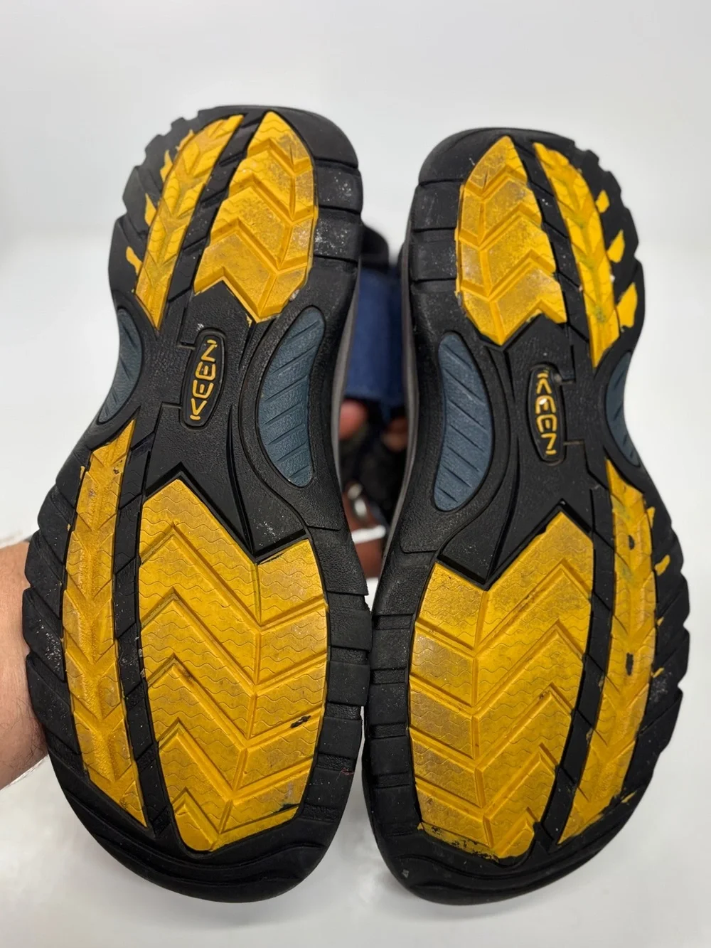 KEEN Newport Sport Sandals Blue Yellow Men’s US 9.5 UK 8.5 Hiking Water Shoes